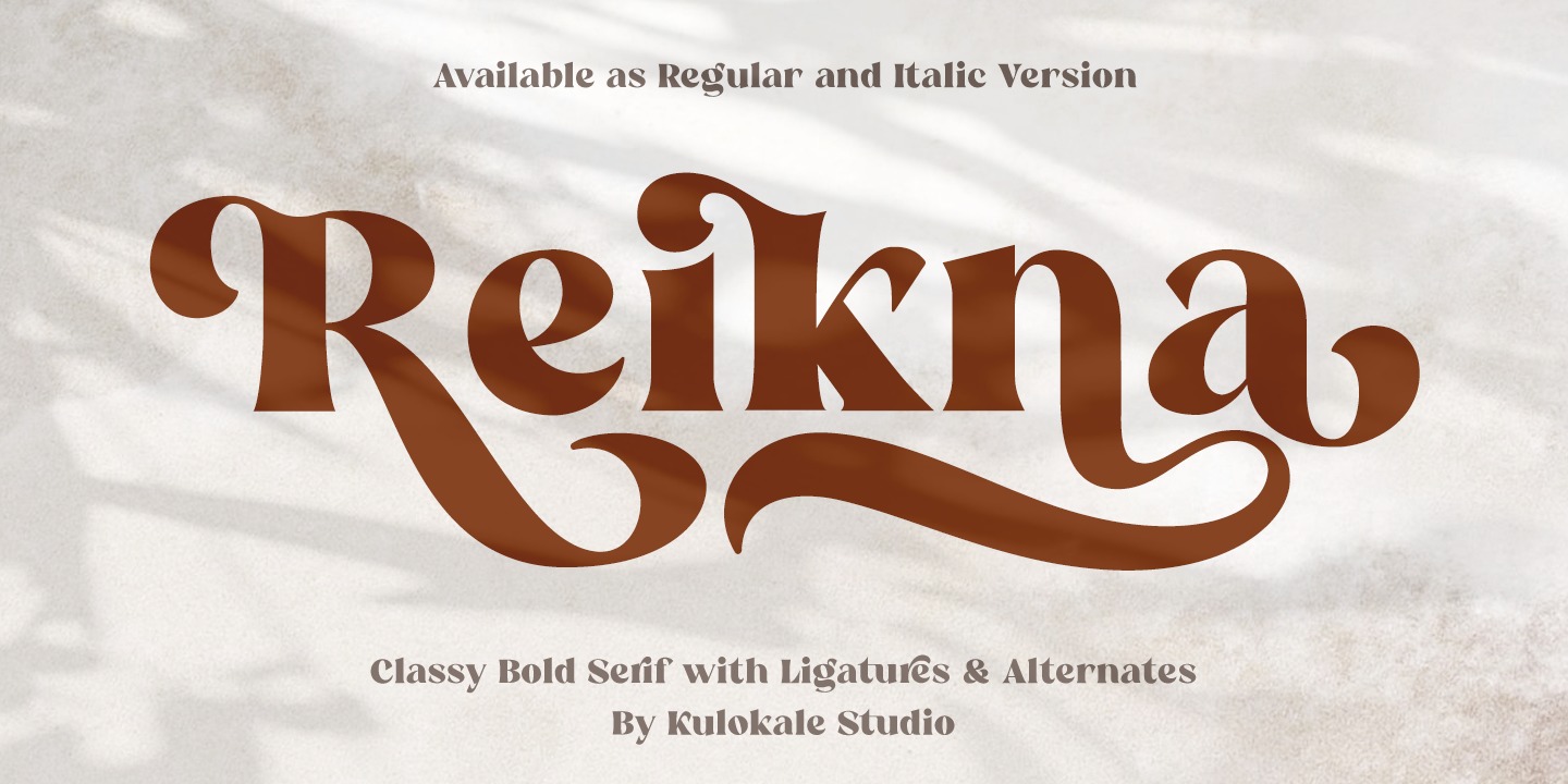 Reikna Font preview